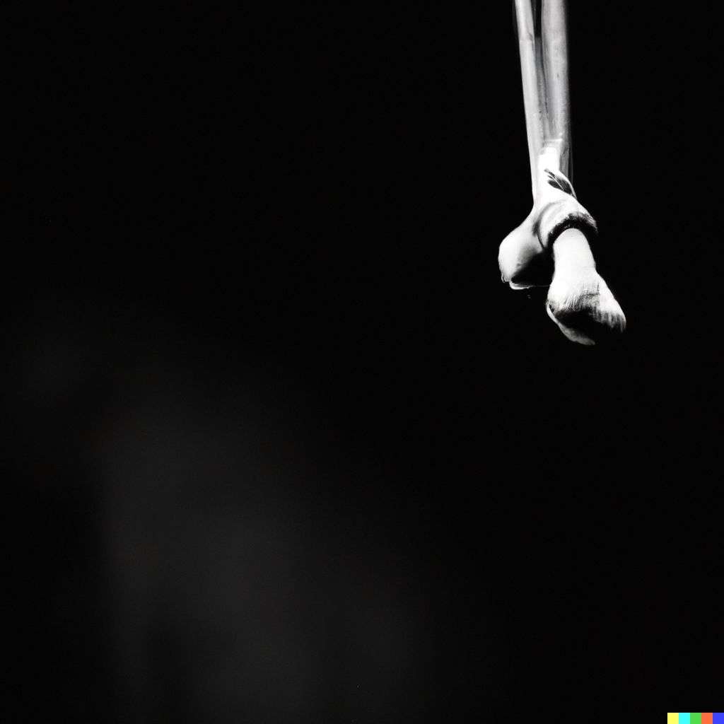 the discovery of gravity, photograph, black and white